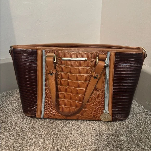 Brahmin Multi-Tone Leather Tote - Picture 1 of 7